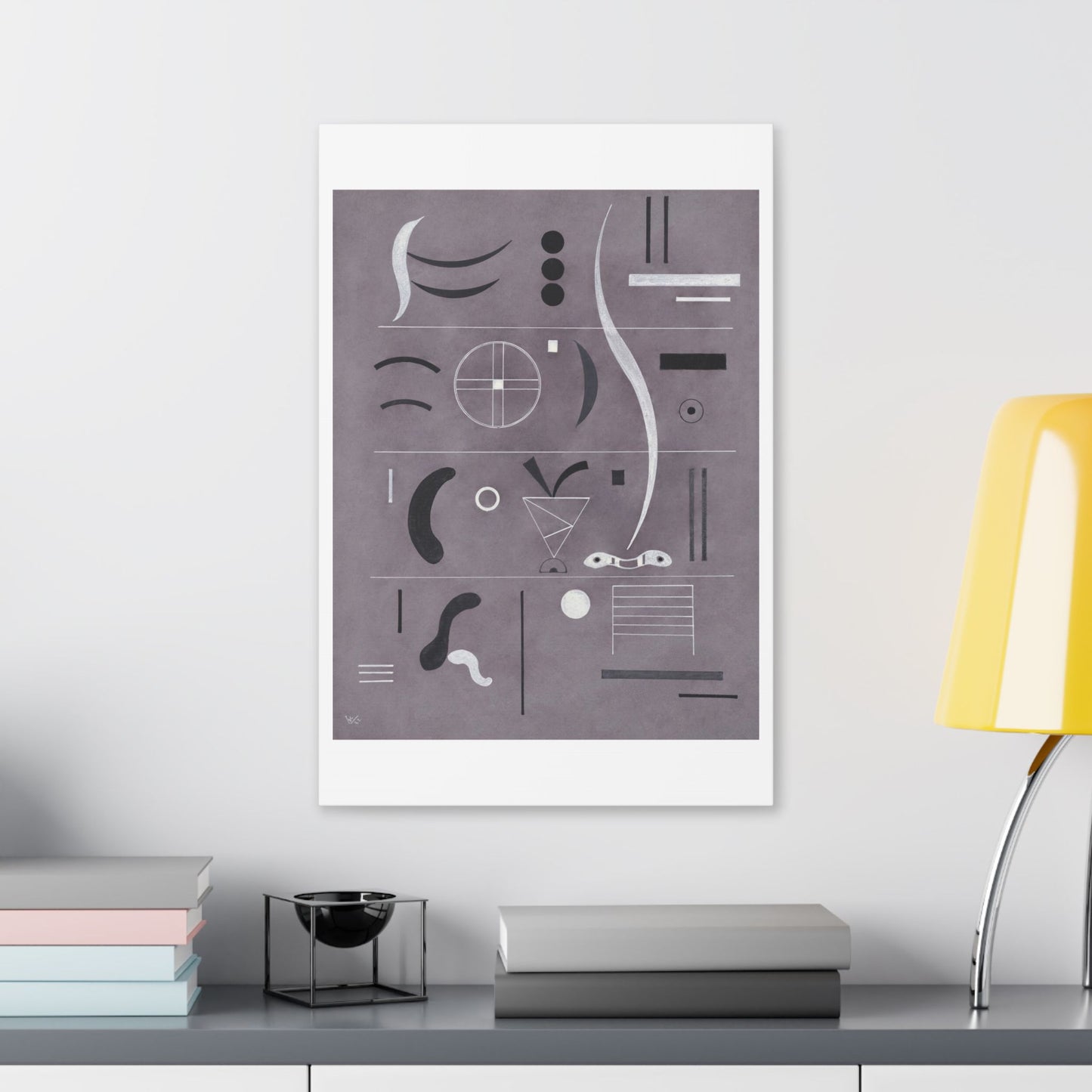 Four Parts (1932) by Wassily Kandinsky, from the Original, Canvas Art Print