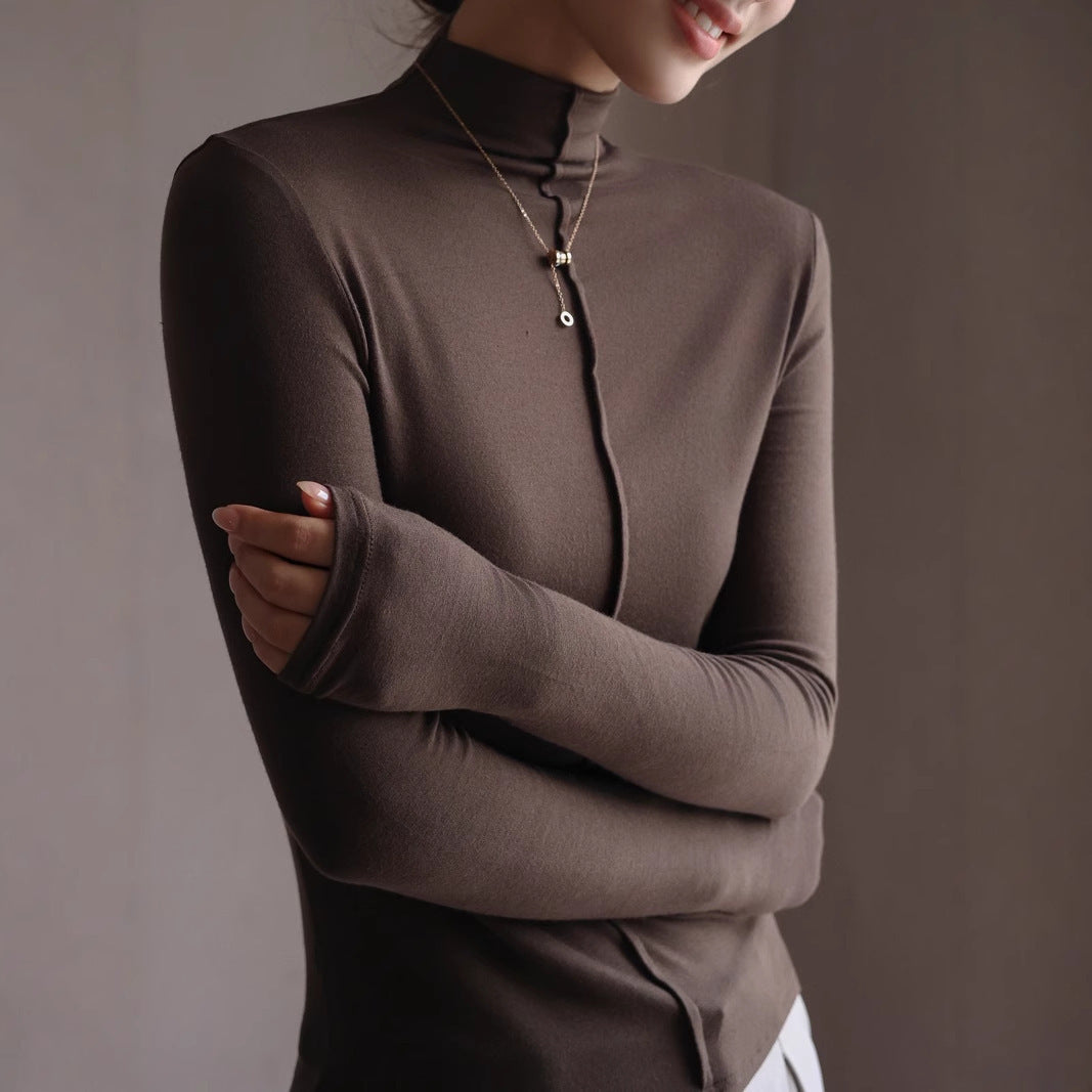 Minimalst Clothing, Cross Season Half-Turtleneck Women's Top