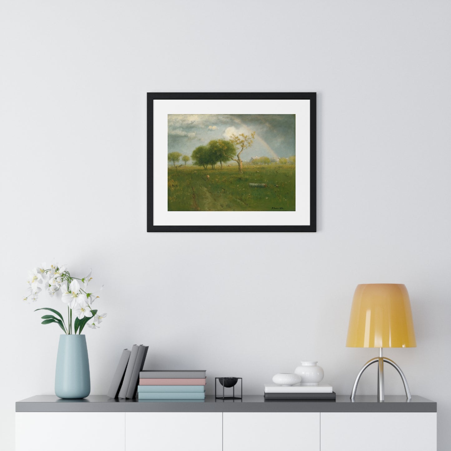 After a Summer Shower (1894) by George Inness, from the Original, Framed Print