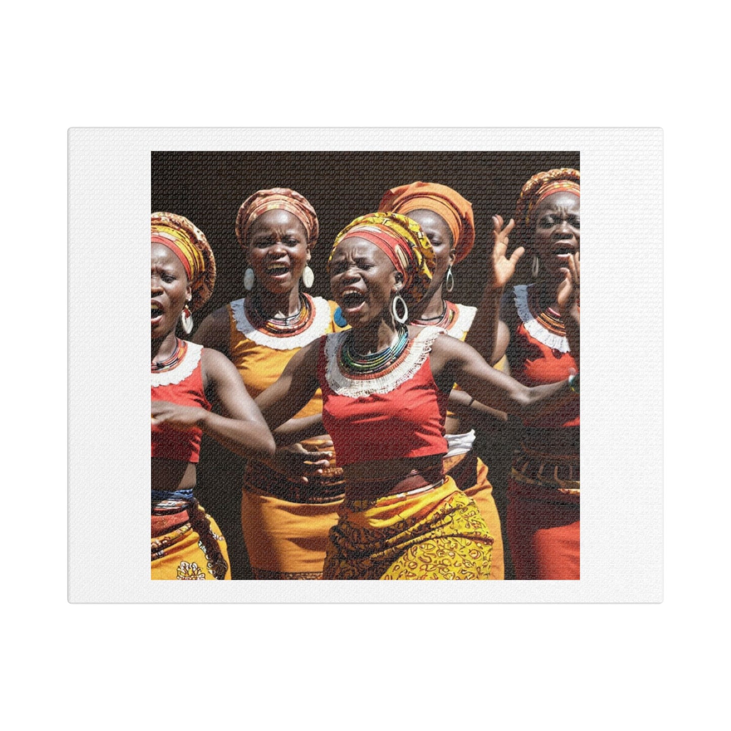 Africa's Voice in Contemporary Art 'Designed by AI', Print on Canvas
