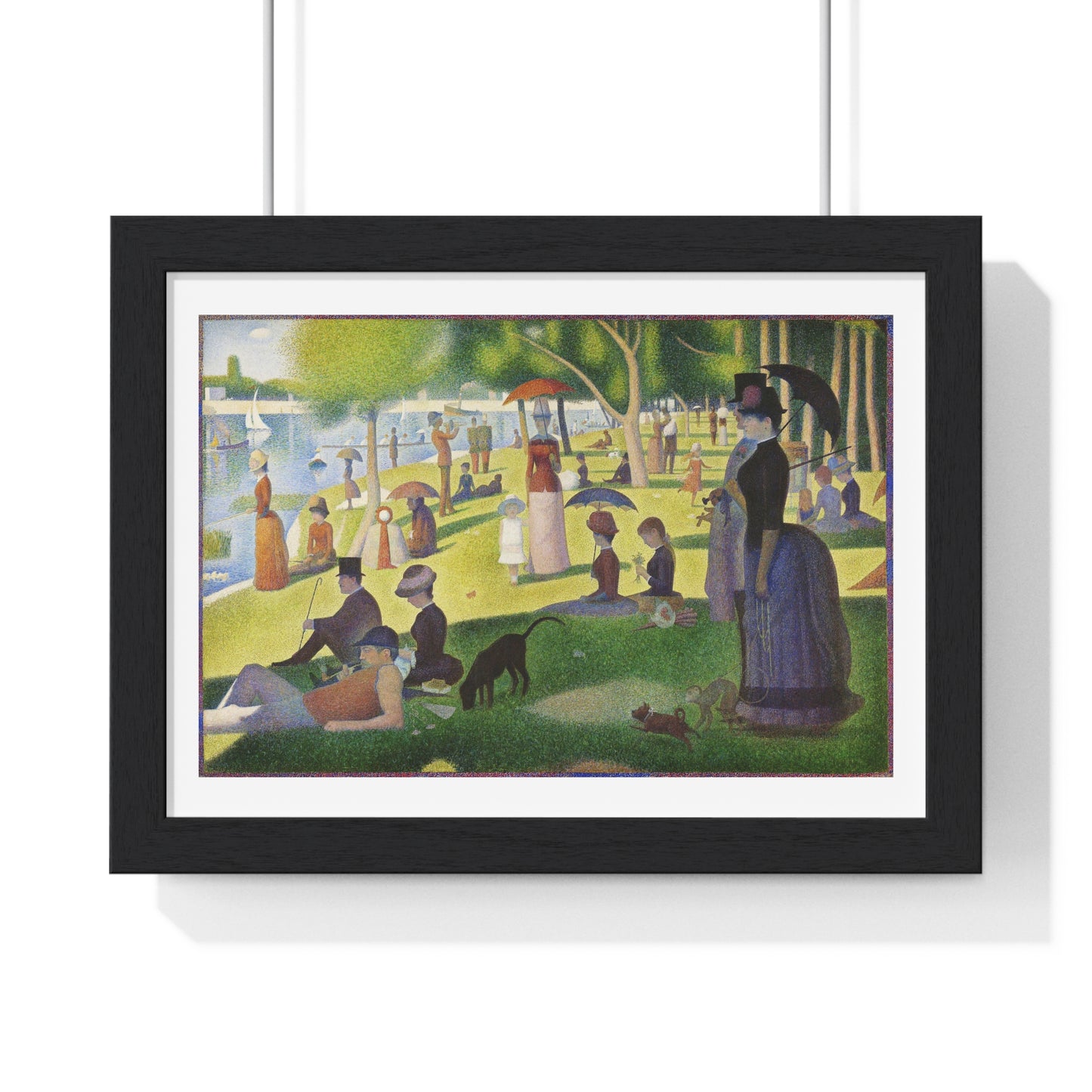 A Sunday on La Grande Jatte (1884) by Georges Seurat, fom the Original, Framed Print