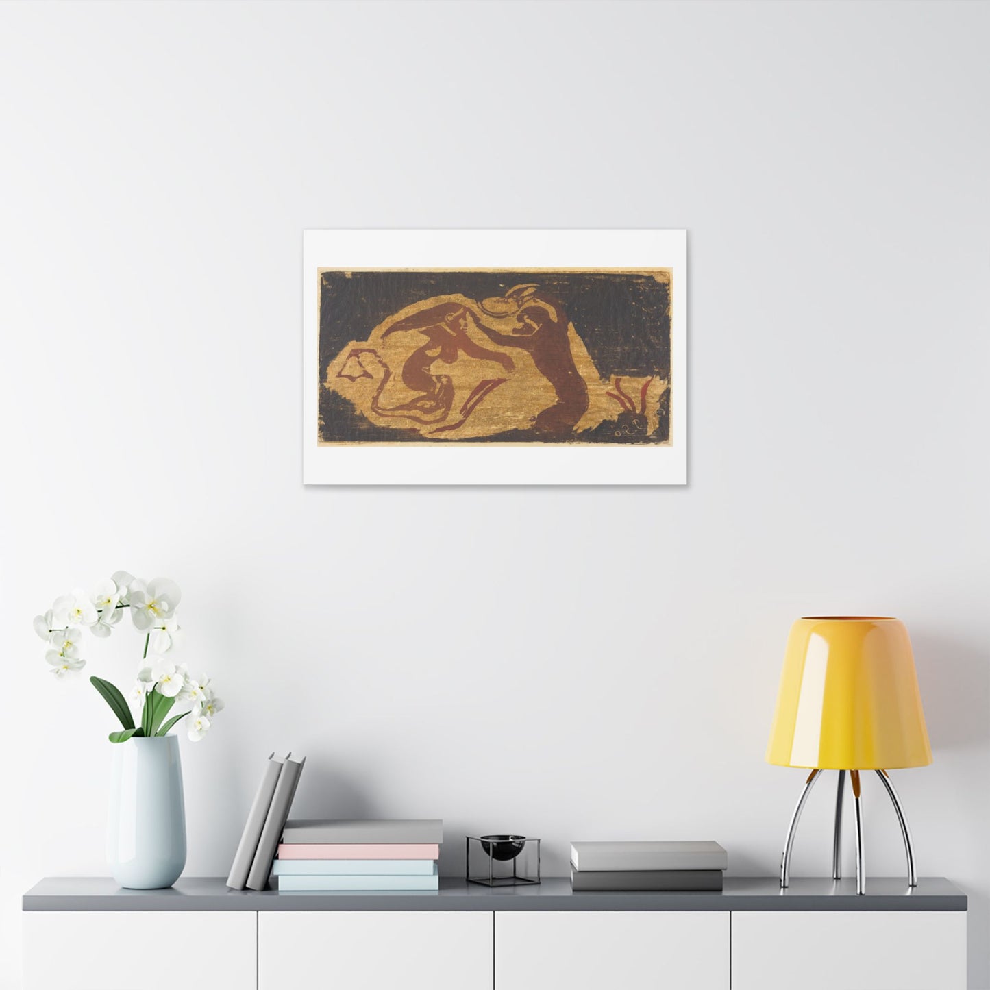 The Mermaid and the Monkey (1848-1903) by Paul Gauguin, from the Original, Canvas Art Print