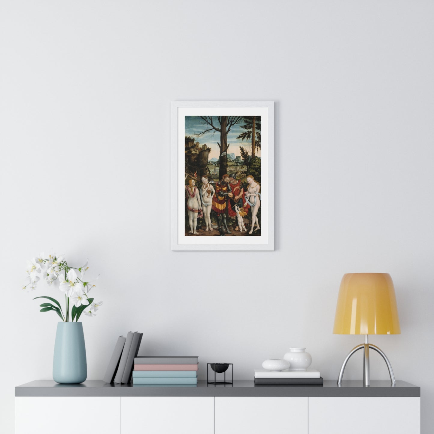 The Dream of Paris (1536) by Matthias Gerung, from the Original, Framed Art Print