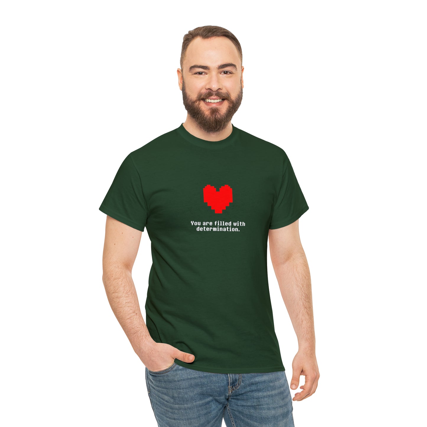 You Are Filled With Determination, Digital Heart T-Shirt