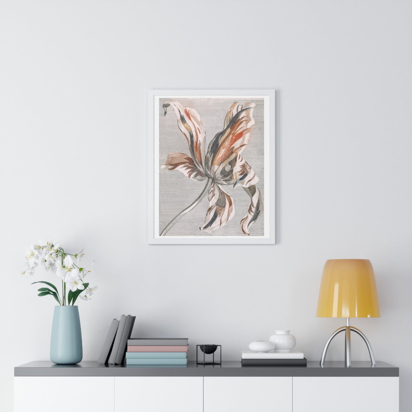 A Tulip by Johan Teyler (1648-1709), from the Original, Framed Art Print