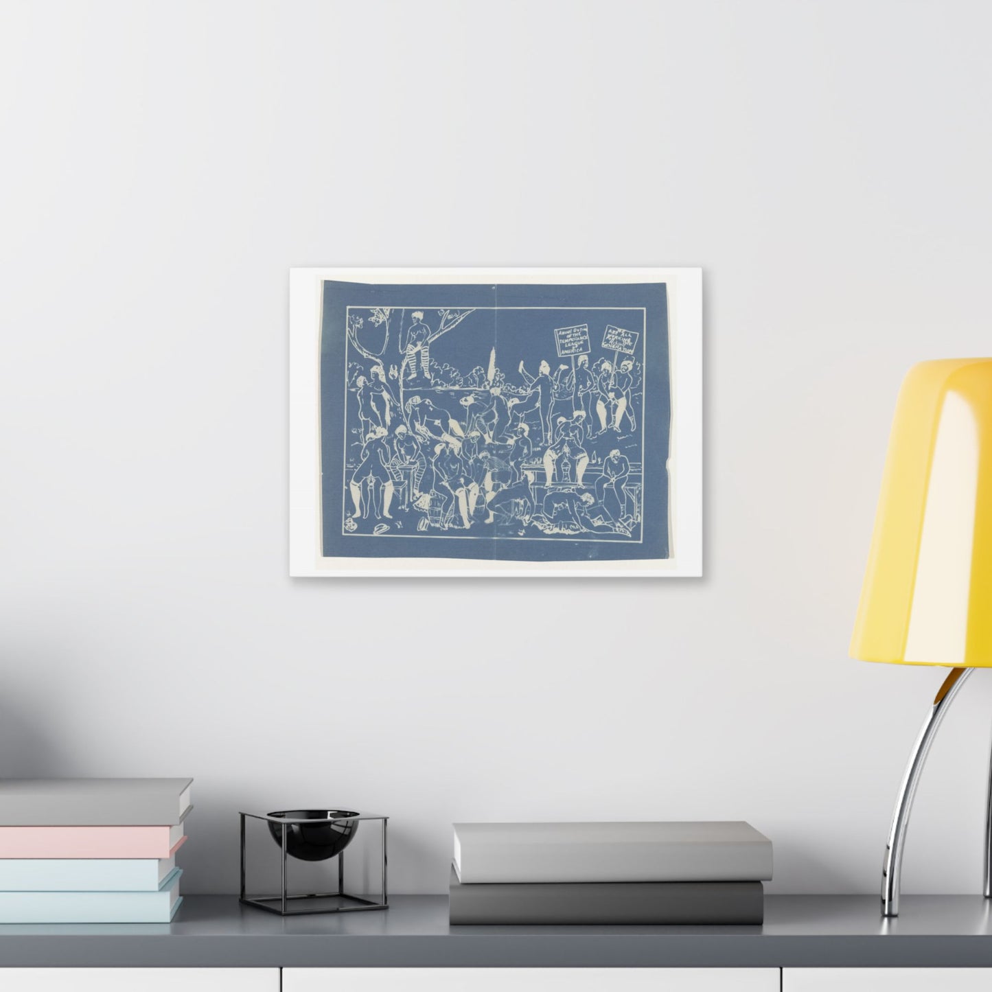 Fotoreproductie van Risqué Onderwerp, Tekening van een Orgie (circa 1900) by Anonymous, Canvas Art Print