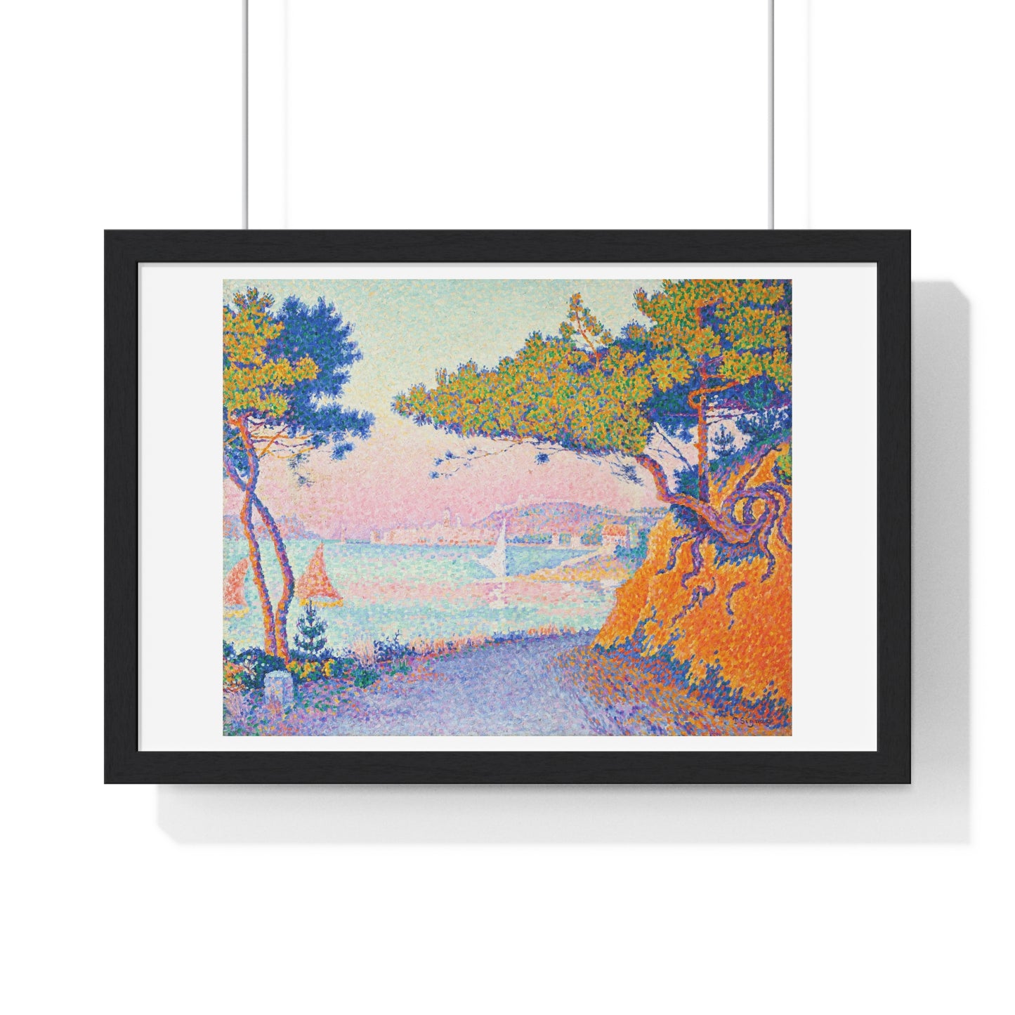 Golfe Juan (1896) Vintage Painting by Paul Signac, from the Original, Framed Art Print