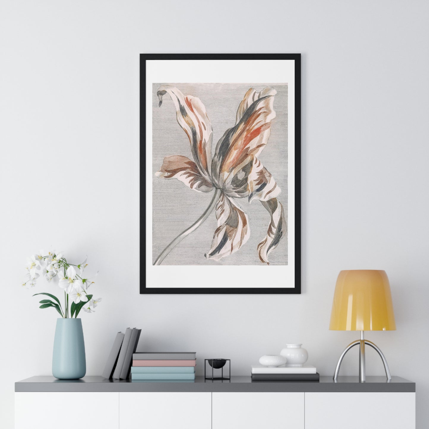 A Tulip by Johan Teyler (1648-1709), from the Original, Framed Art Print