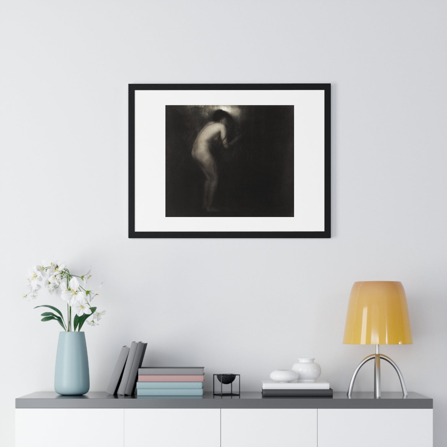 Erotic Vintage Nude 'La Cigale' by Edward Steichen (1879–1973) from the Original, Framed Print