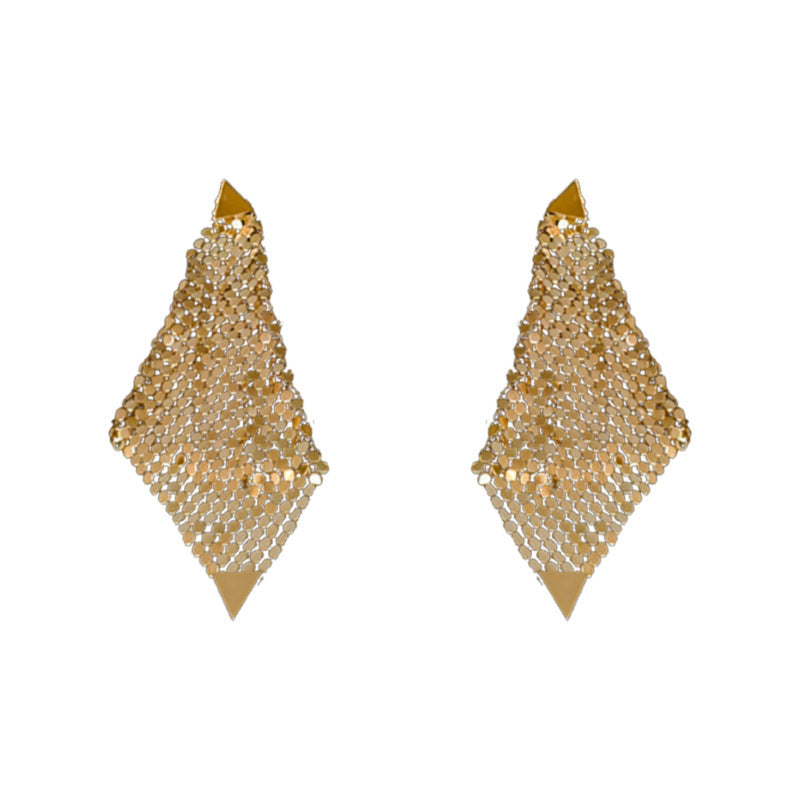 Night Wind Triangle Irregular Earrings