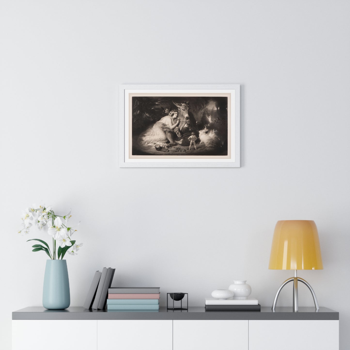 A Midsummer Night's Dream (1857) Engraving by Samuel Cousins from the Original, Framed Art Print
