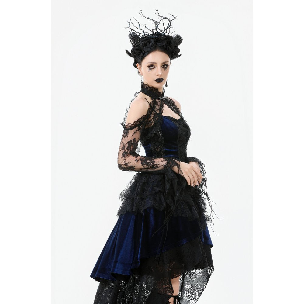 Dark in Love Thalassa Floral Lace Draped Arm Warmer Sleeves