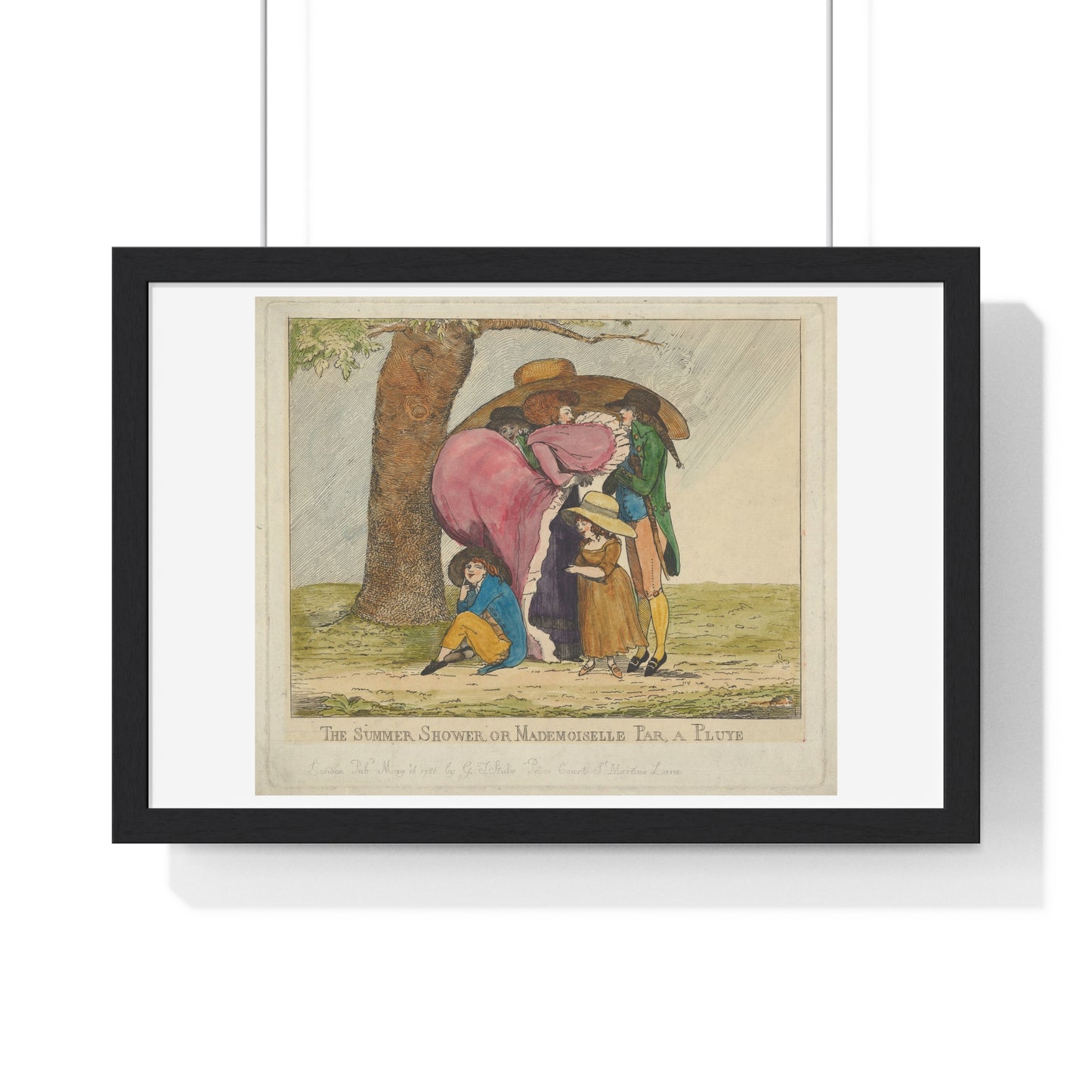 The Summer Shower, or Mademoiselle Par, a Pluye (1786) by George Stubbs, from the Original, Framed Print