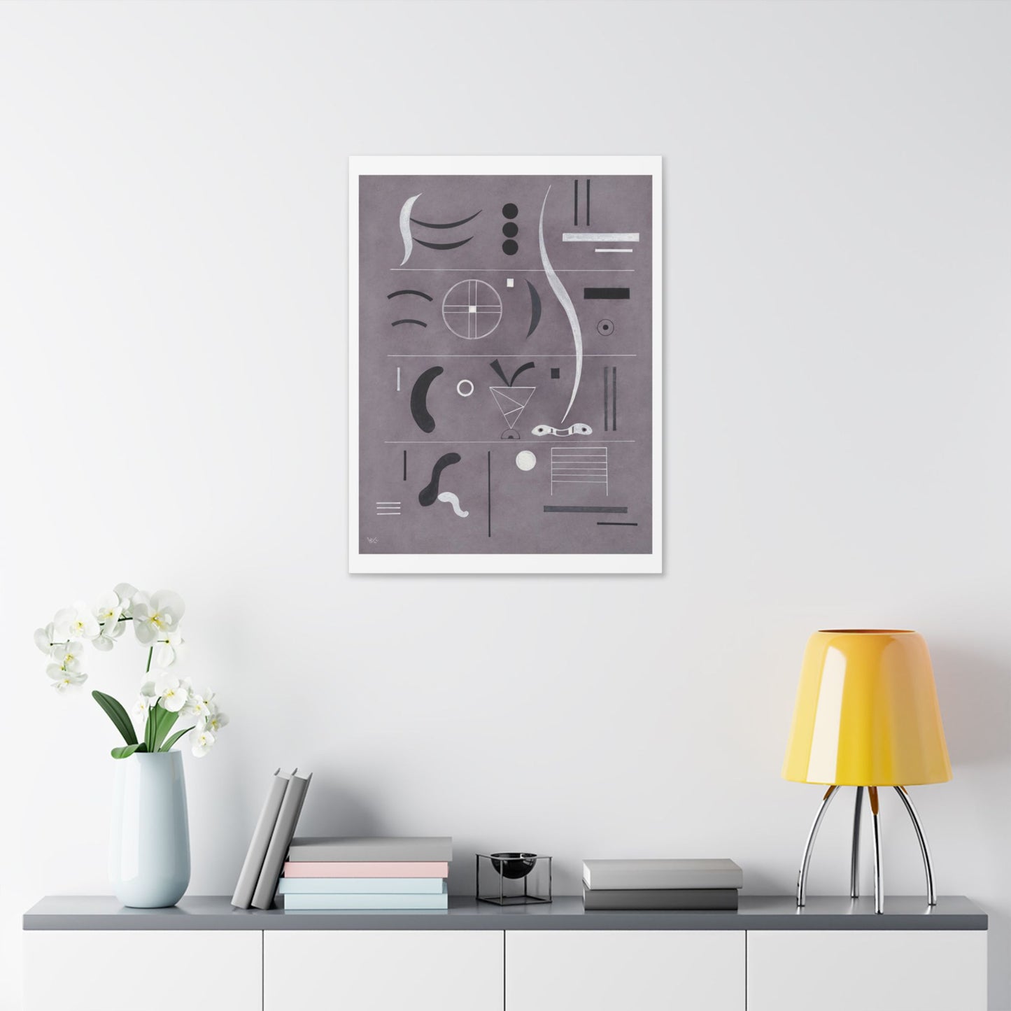 Four Parts (1932) by Wassily Kandinsky, from the Original, Canvas Art Print