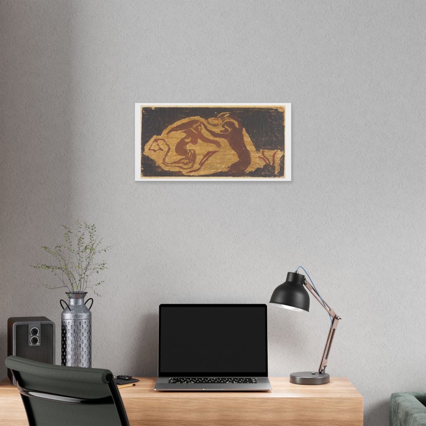 The Mermaid and the Monkey (1848-1903) by Paul Gauguin, from the Original, Canvas Art Print