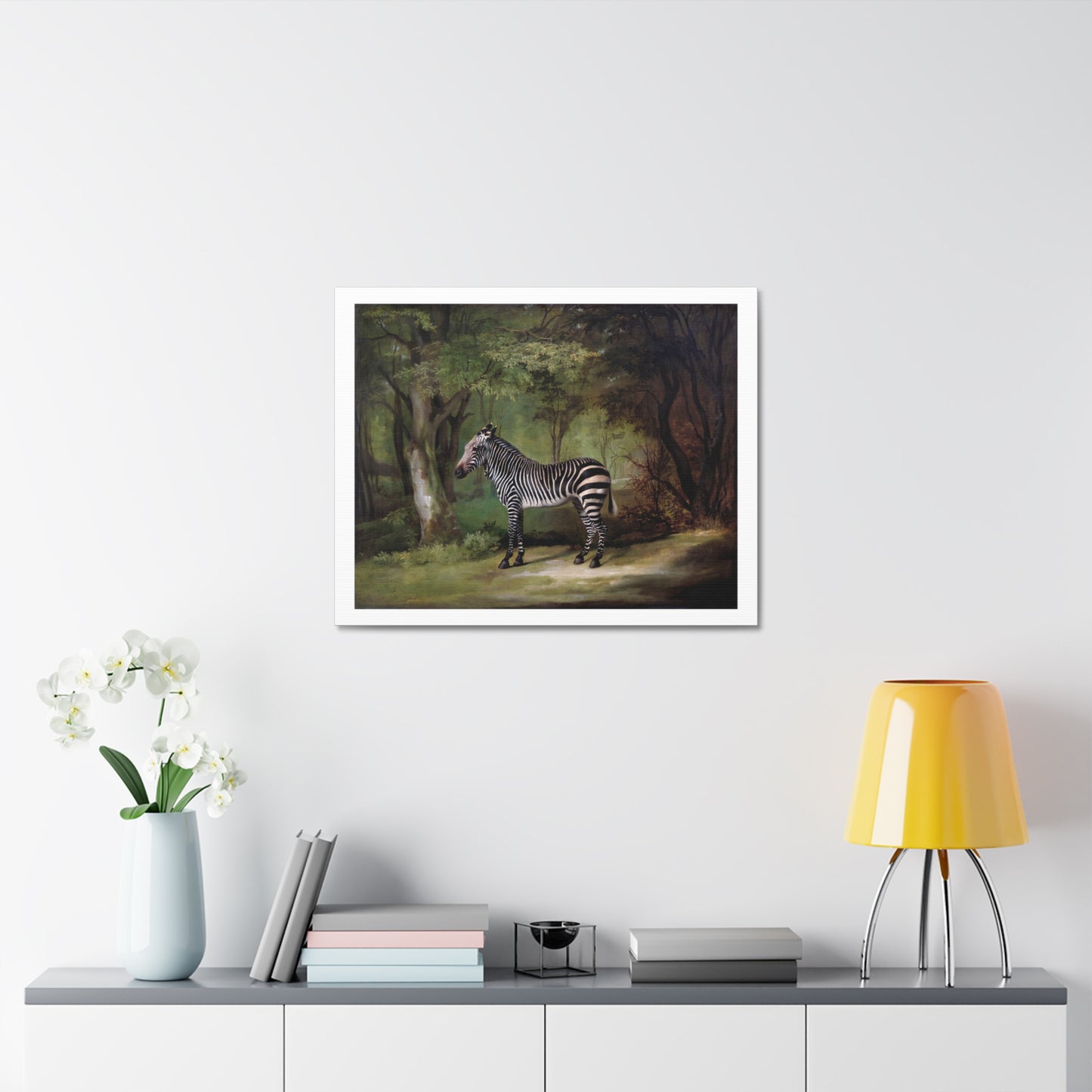 Zebra (1763) by George Stubbs, from the Original, Art Print on Canvas