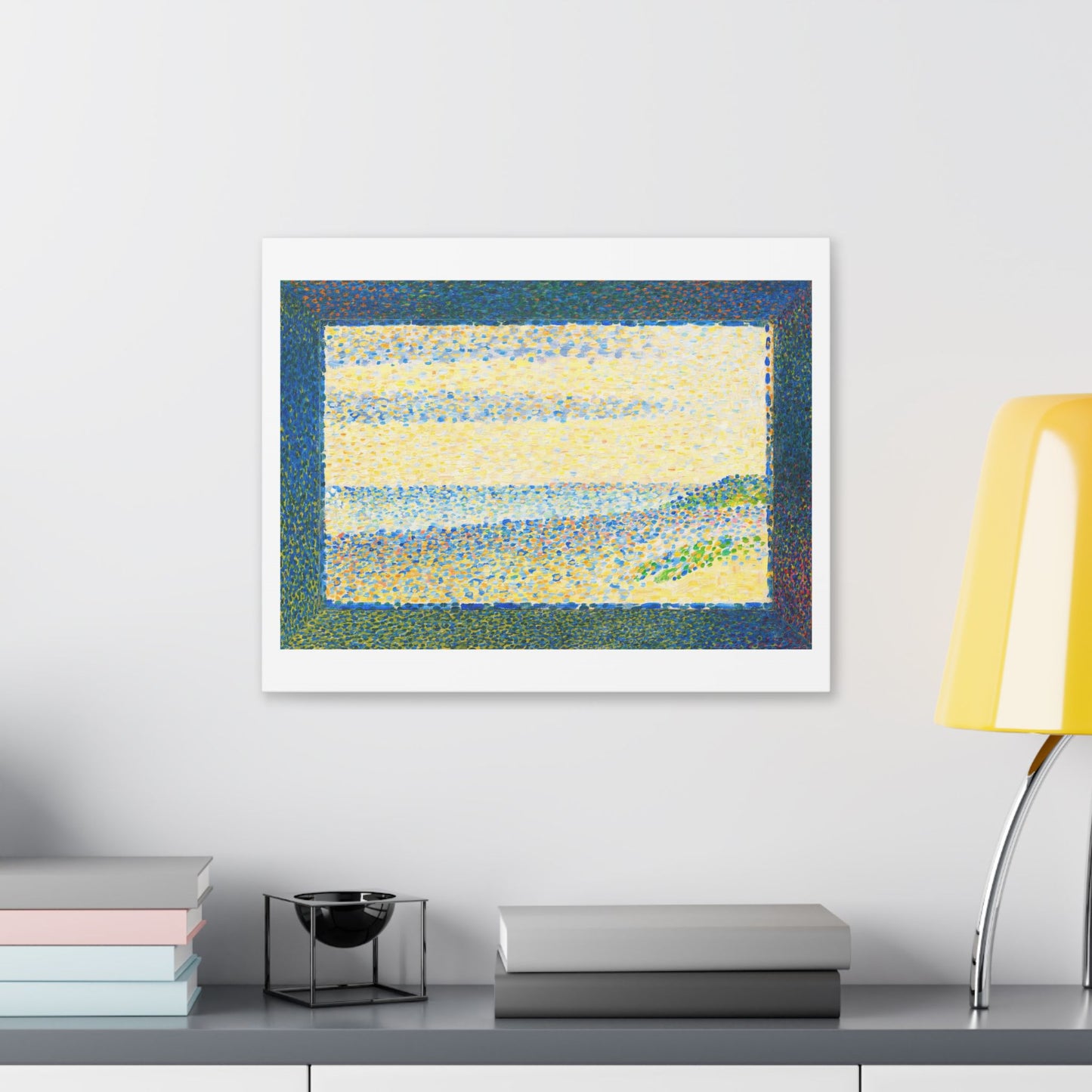 Seascape (Gravelines) by Georges Seurat (1890) from the Original, Canvas Art Print