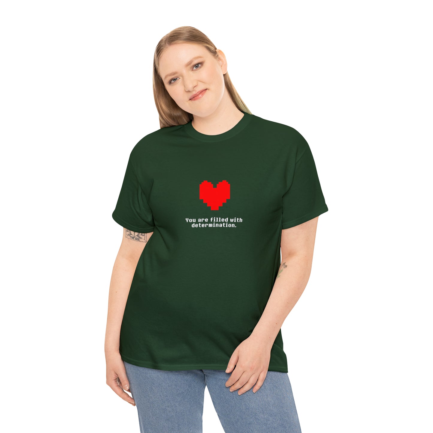 You Are Filled With Determination, Digital Heart T-Shirt