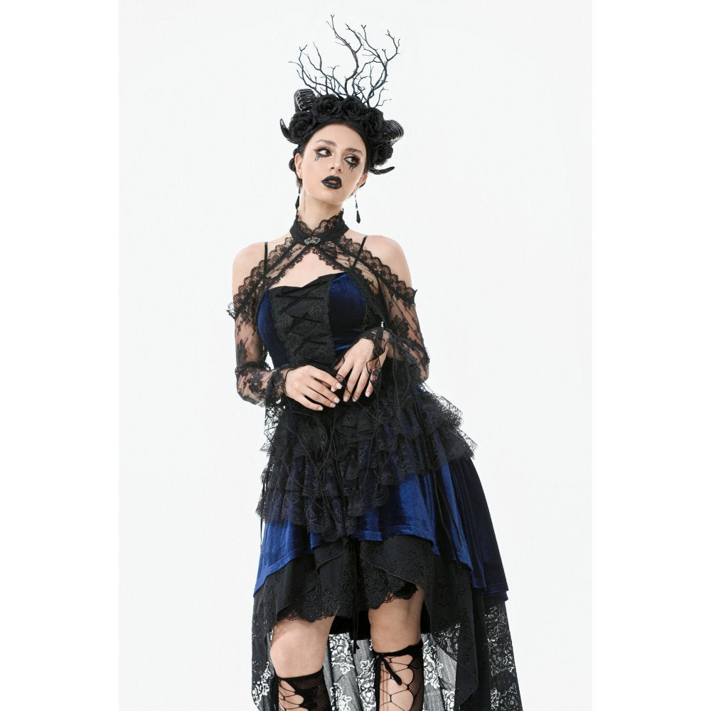 Dark in Love Thalassa Floral Lace Draped Arm Warmer Sleeves