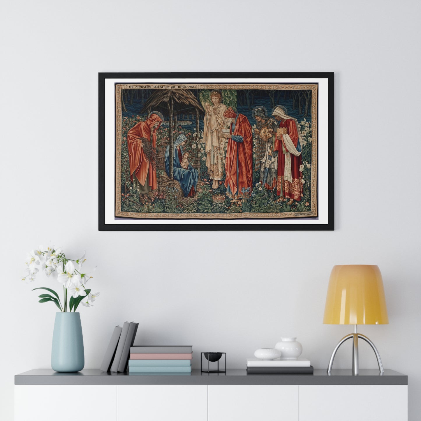 Adoration of the Magi (1904) by Edward Burne-Jones, from the Original, Framed Art Print
