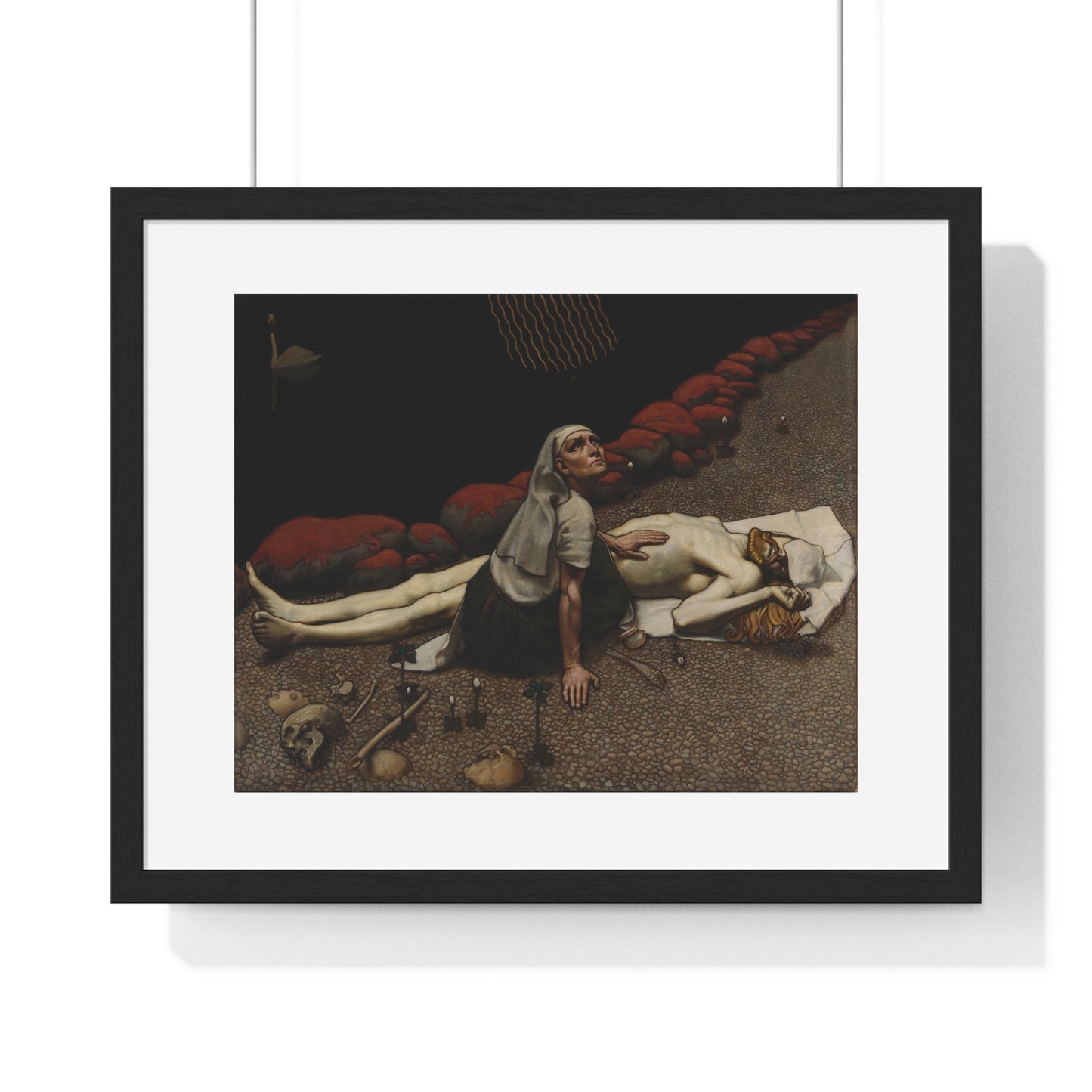 Lemminkäinen's Mother (189) by Akseli Gallen-Kallela, from the Original, Framed Art Print