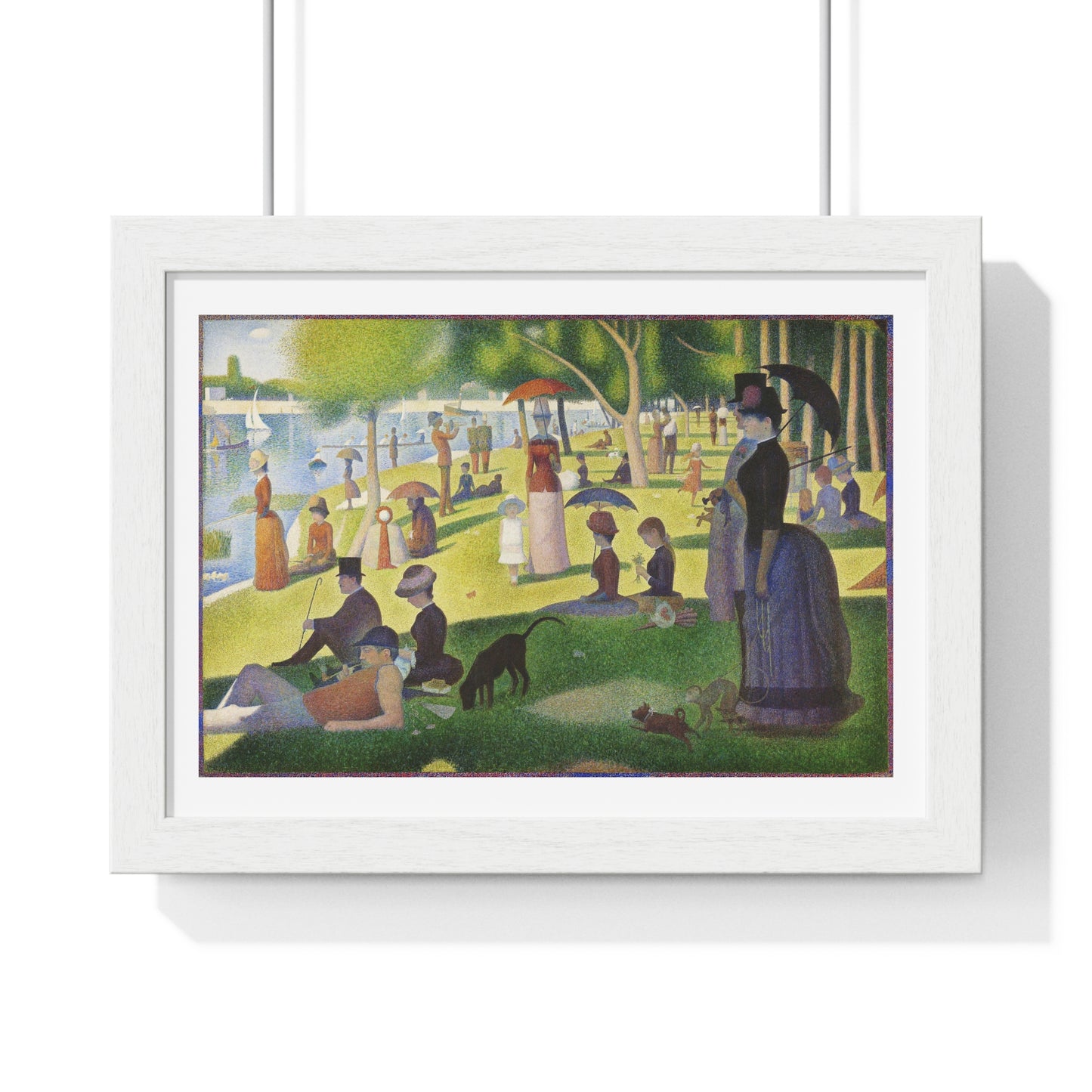 A Sunday on La Grande Jatte (1884) by Georges Seurat, fom the Original, Framed Print
