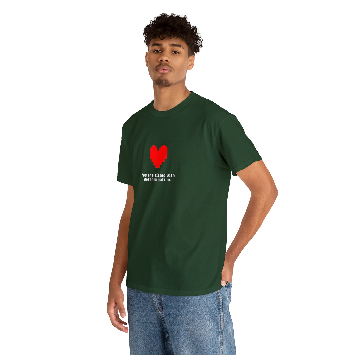 You Are Filled With Determination, Digital Heart T-Shirt