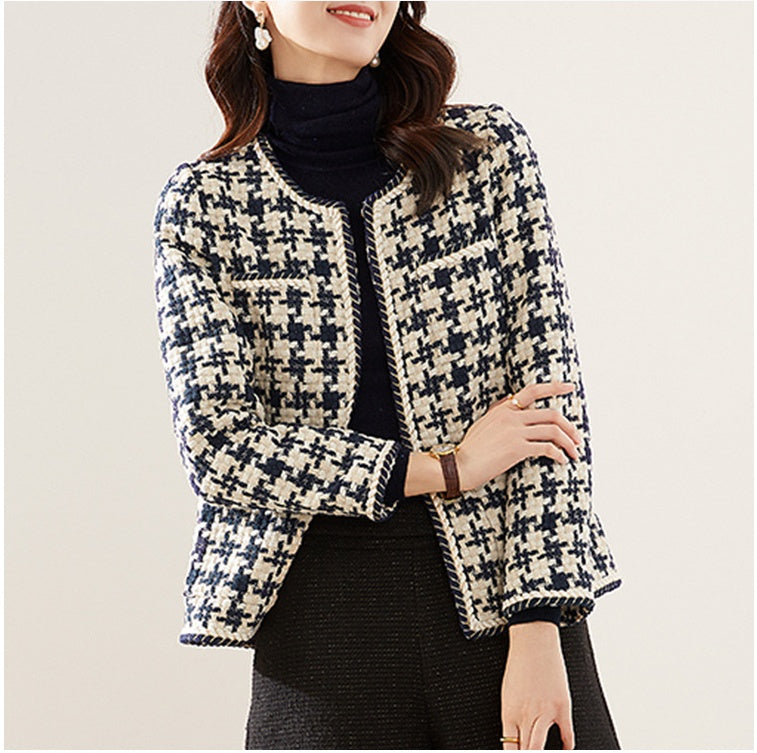 Houndstooth Women's Tweed Jacket
