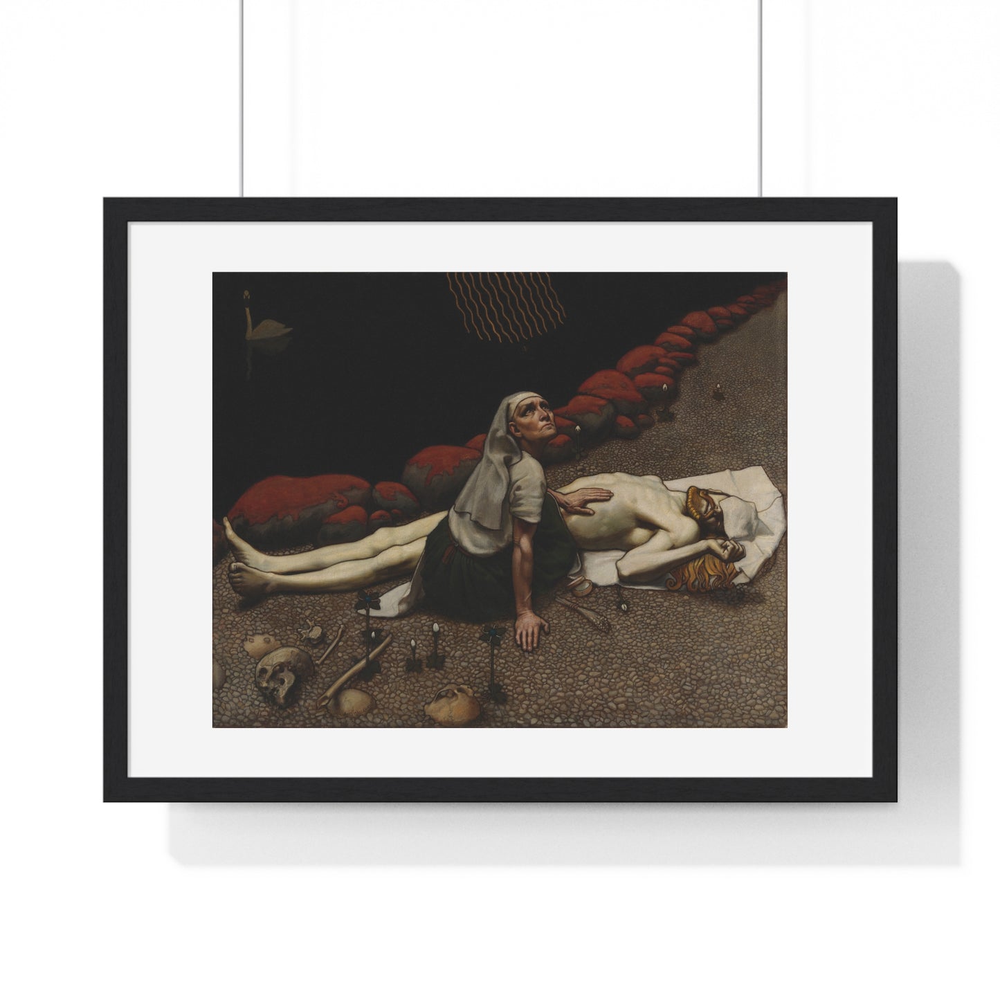 Lemminkäinen's Mother (189) by Akseli Gallen-Kallela, from the Original, Framed Art Print
