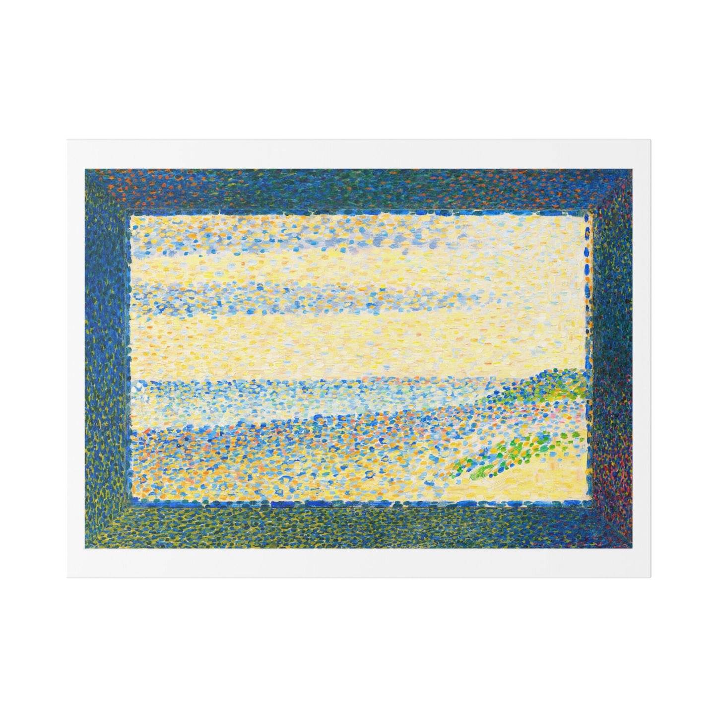 Seascape (Gravelines) by Georges Seurat (1890) from the Original, Canvas Art Print