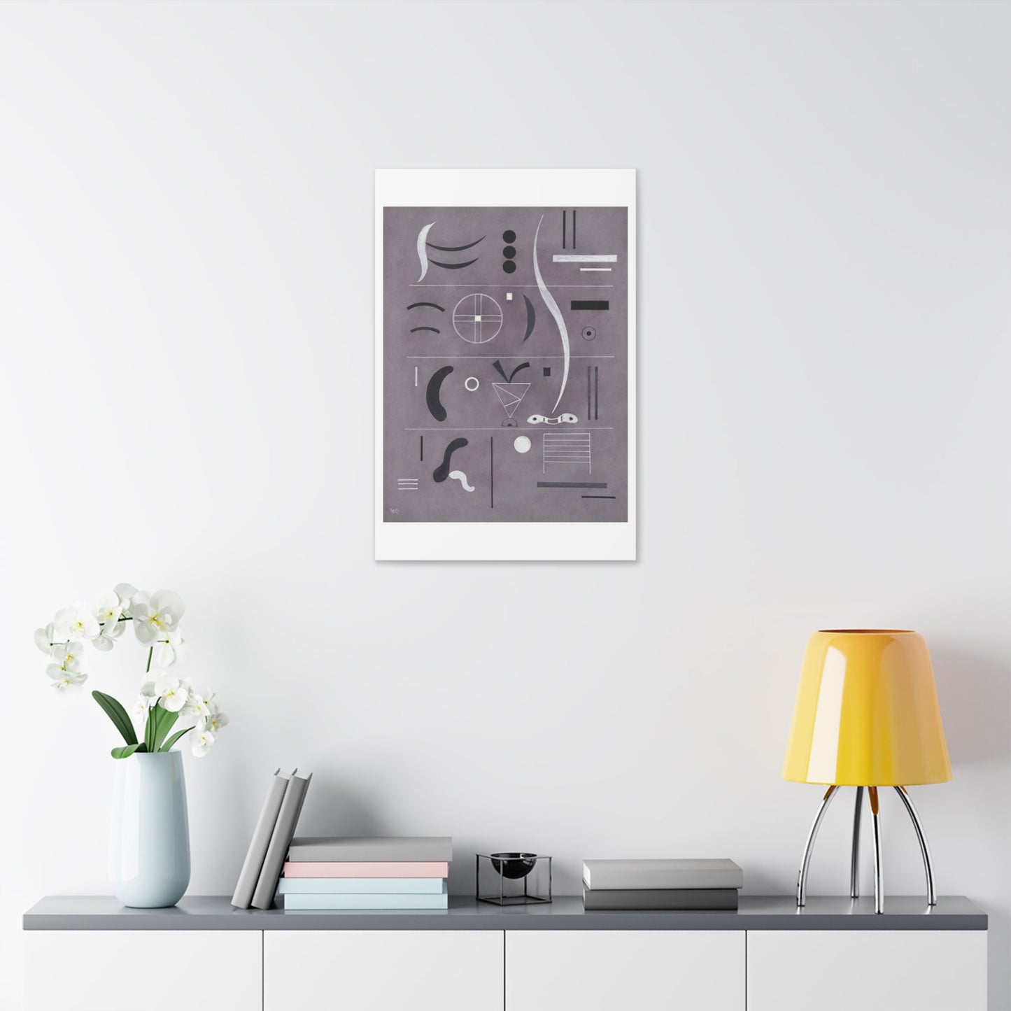 Four Parts (1932) by Wassily Kandinsky, from the Original, Canvas Art Print