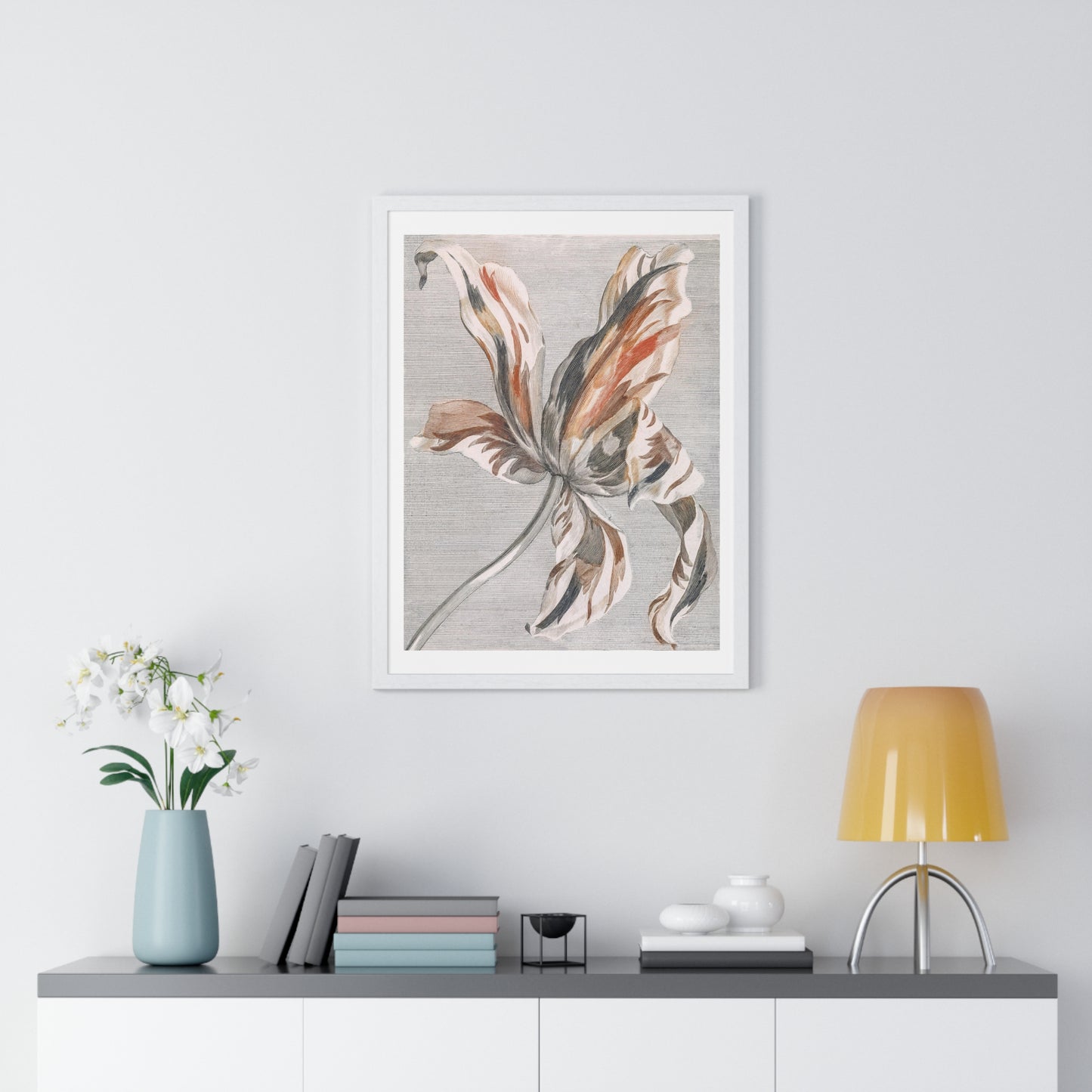 A Tulip by Johan Teyler (1648-1709), from the Original, Framed Art Print