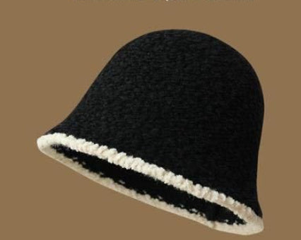 Knitted Women's Bucket Hat, Autumn and Winter Collection