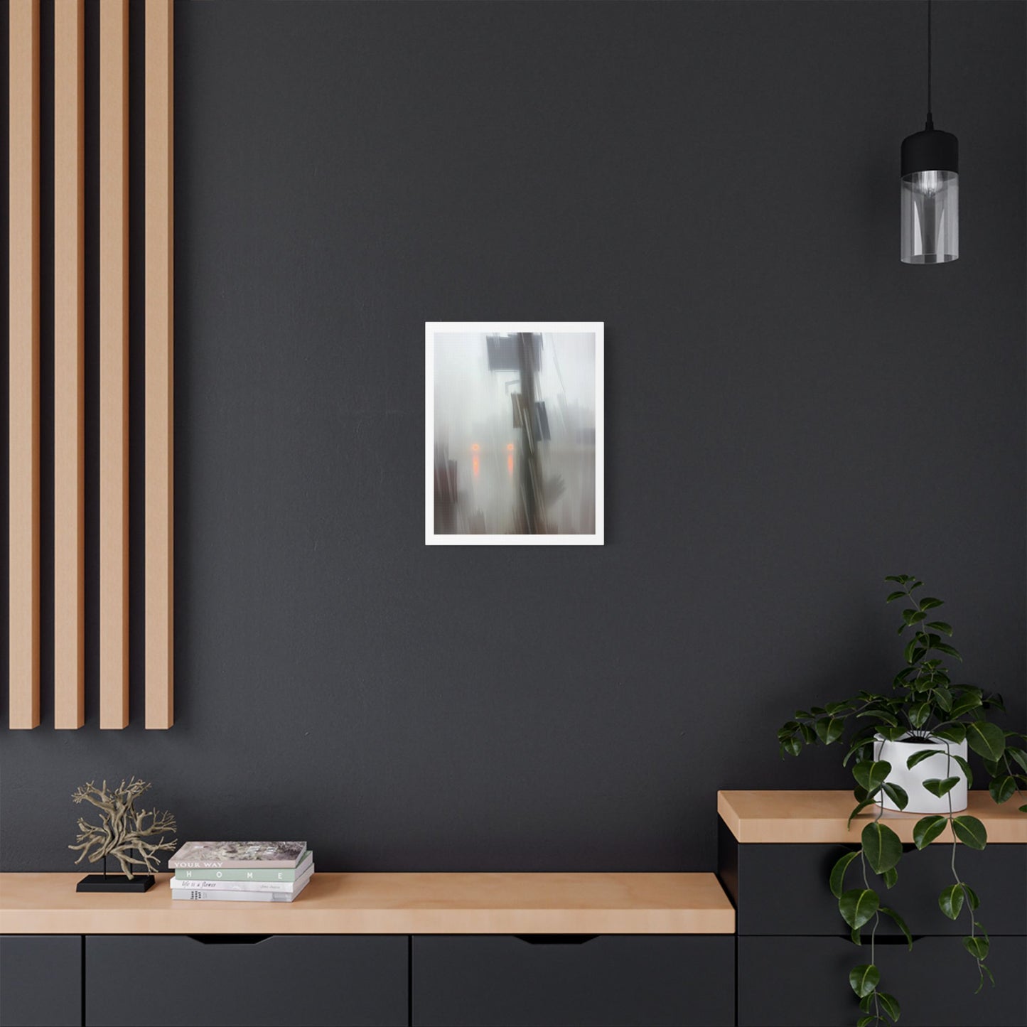 Faded Pastel Abstract Decor Art VI 'Designed by AI' Print on Canvas