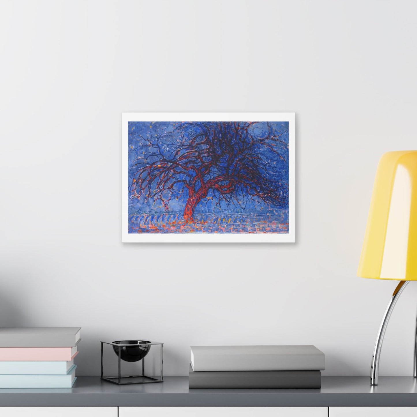 Evening, Red Tree 'Avond, De Rode Boom' (1908) by Piet Mondrian, from the Original, Canvas Art Print