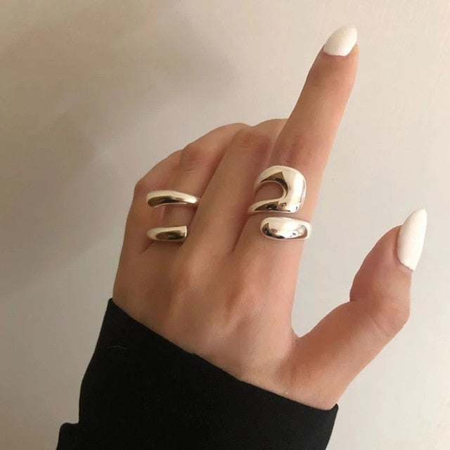 Sculptured Ring for Women, 925 Sterling Silver