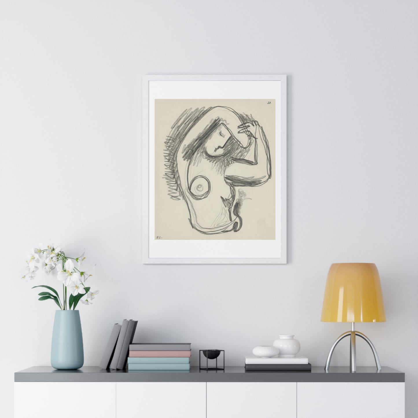 Act (1937) by Mikuláš Galanda, from the Original, Framed Art Print