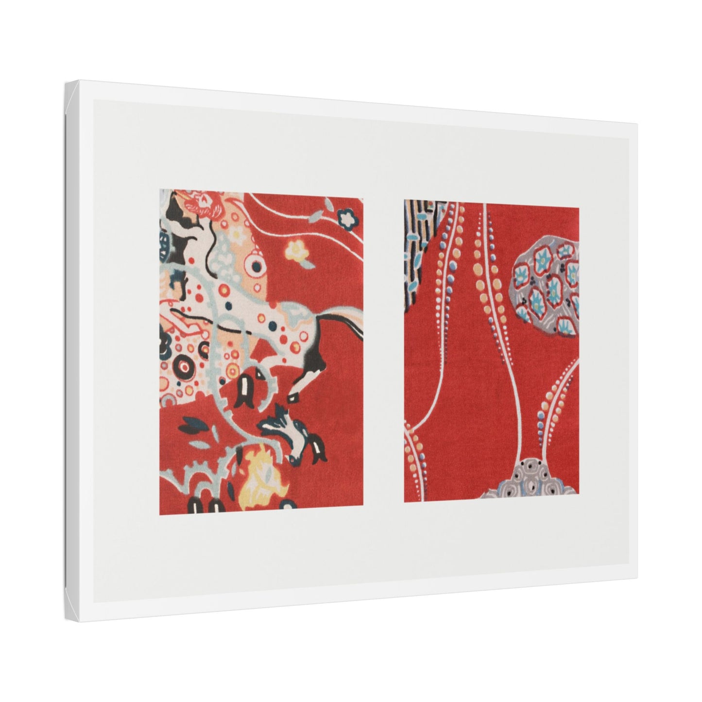 Textile Sample (circa 1920) by Gustav Klimt, from the Original, Canvas Art Print