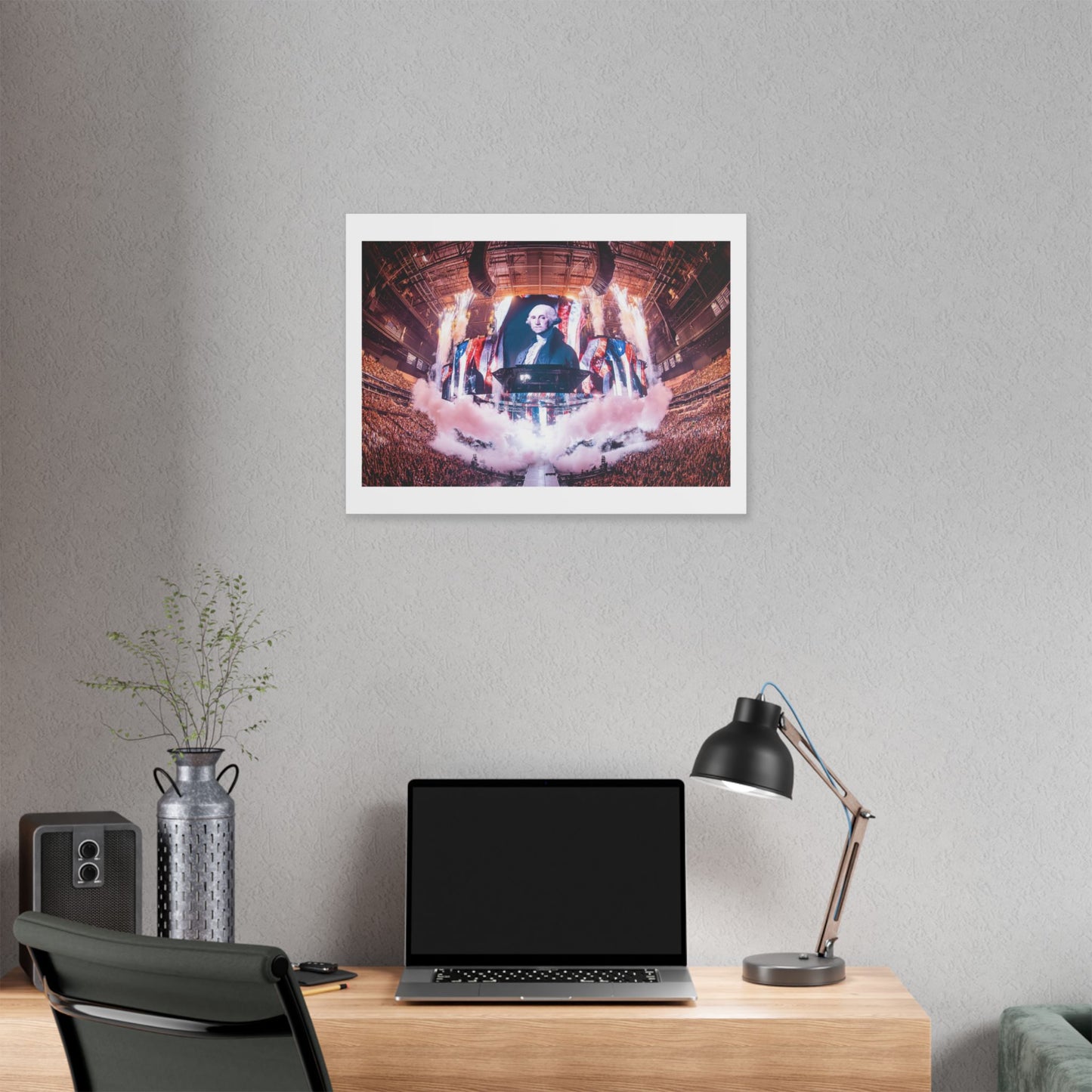 George Washington Remixed for the 21st Century 'Designed by AI' Canvas Art Print