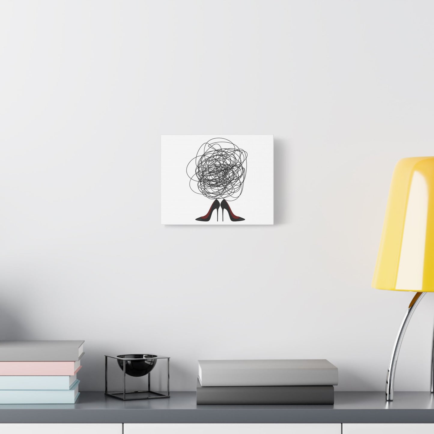 Moral Dilemmas of the Mind 'Designed by AI', Art Print on Canvas