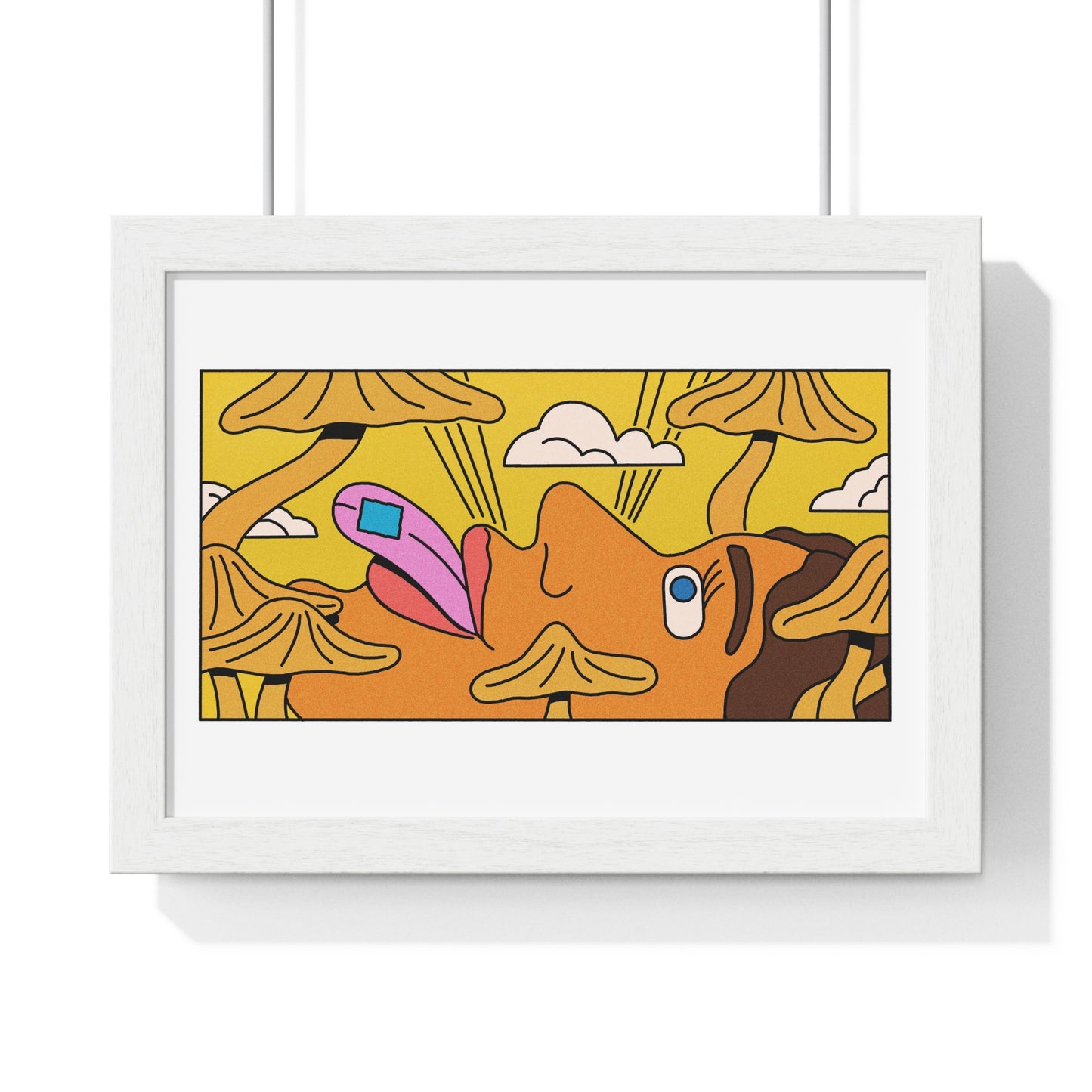 Psychedelic Cartoon Art, Framed Print