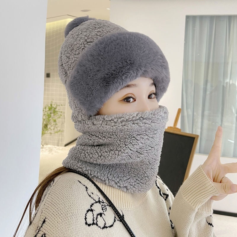 Women's Extreme Cold Series Bobble Hat, Integrated Neck Protection