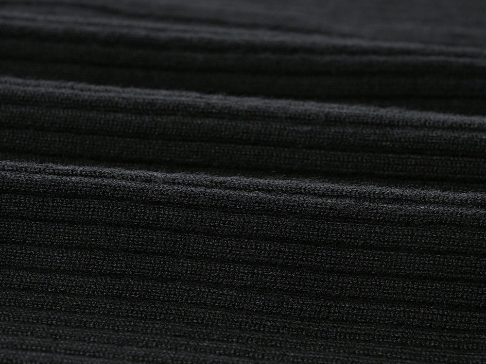 Vireous French-Style Elegant Sleeveless Long Knitted Dress