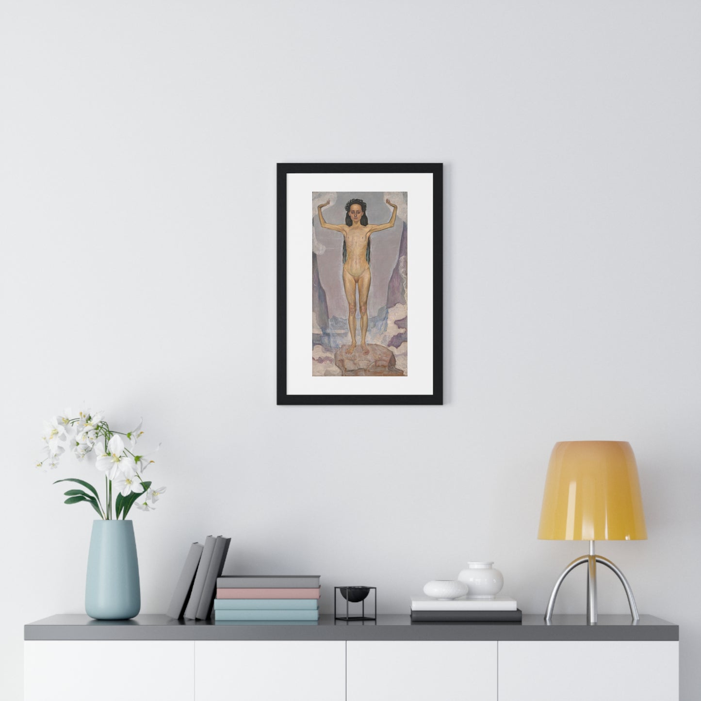 Day (Truth) by Ferdinand Hodler (1896-1898) from the Original, Framed Art Print