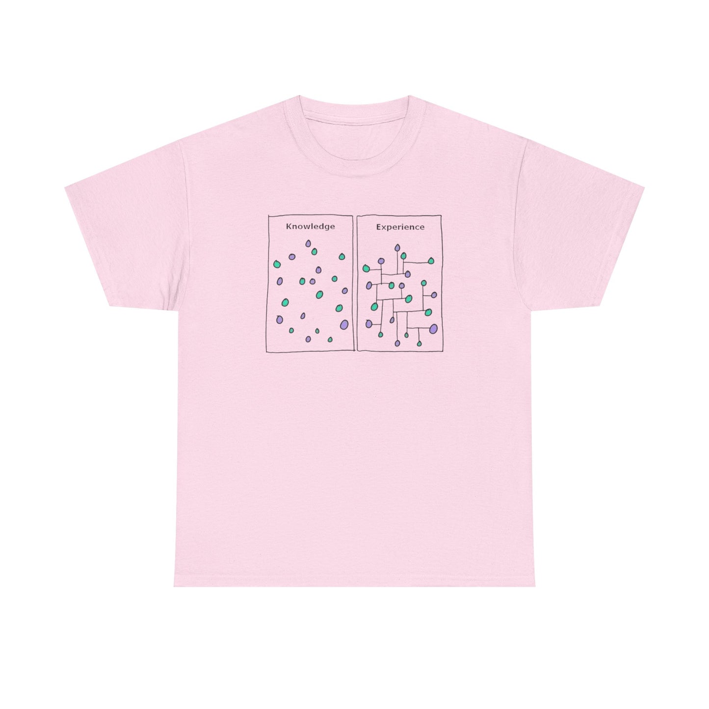 Knowledge Versus Experience, Cartoon Art T-Shirt