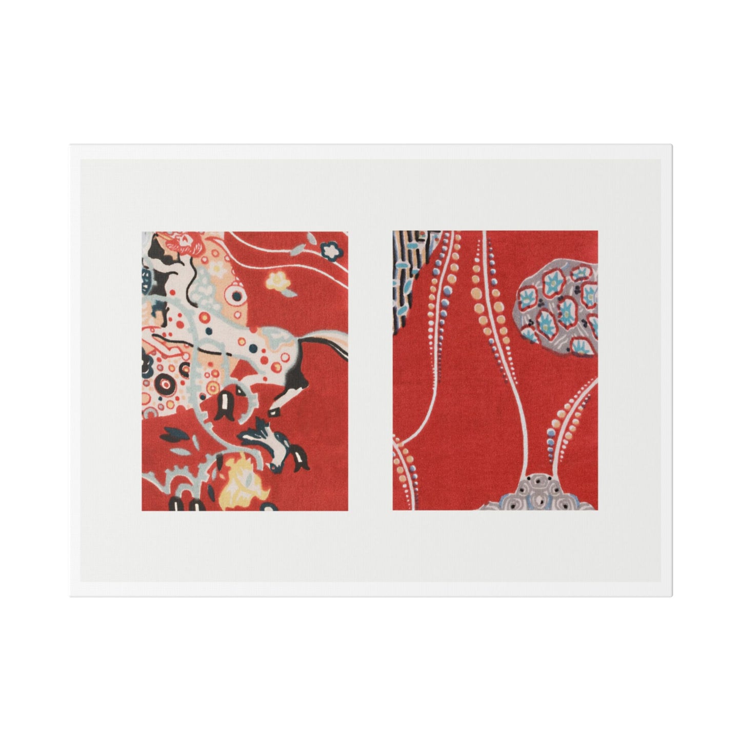 Textile Sample (circa 1920) by Gustav Klimt, from the Original, Canvas Art Print