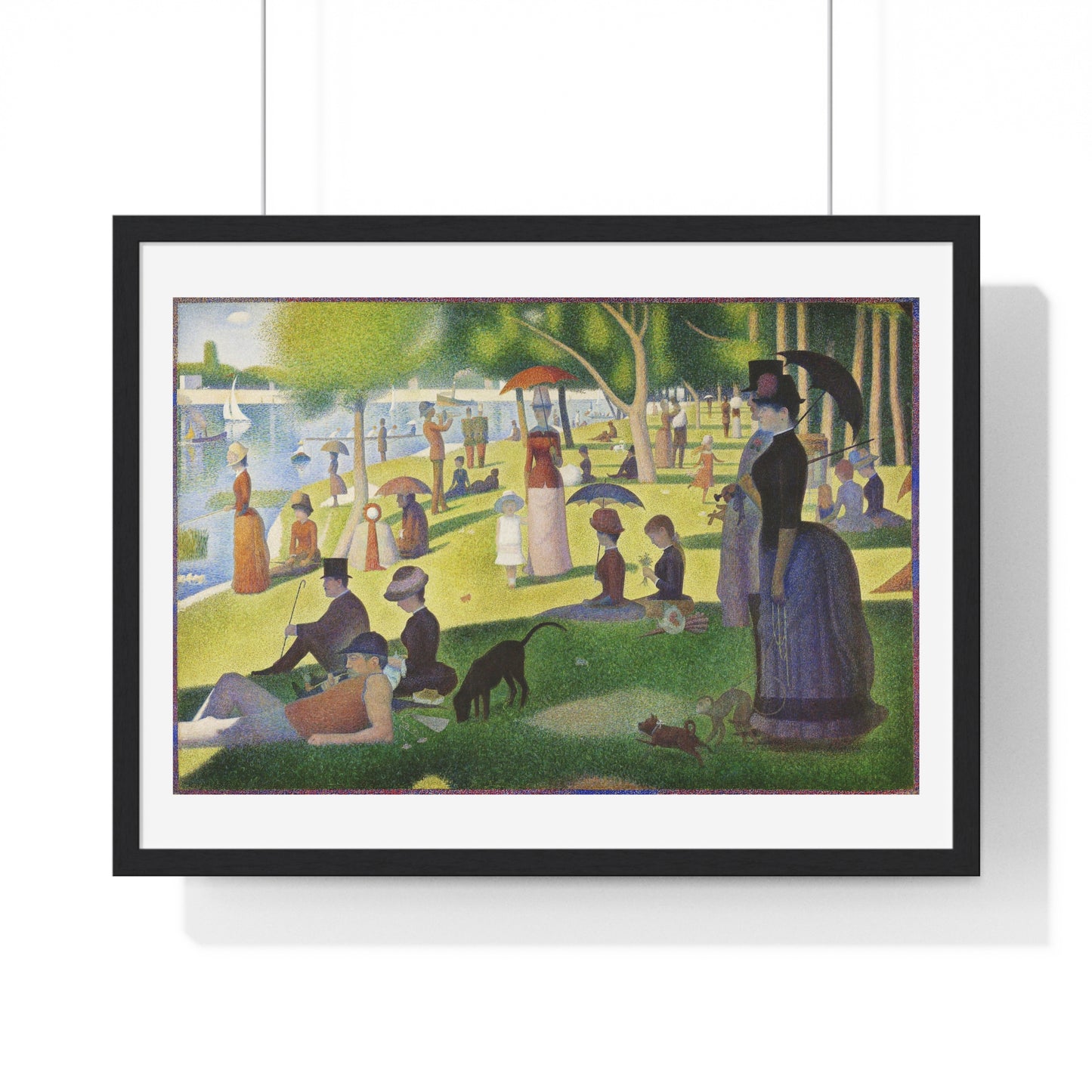 A Sunday on La Grande Jatte (1884) by Georges Seurat, fom the Original, Framed Print