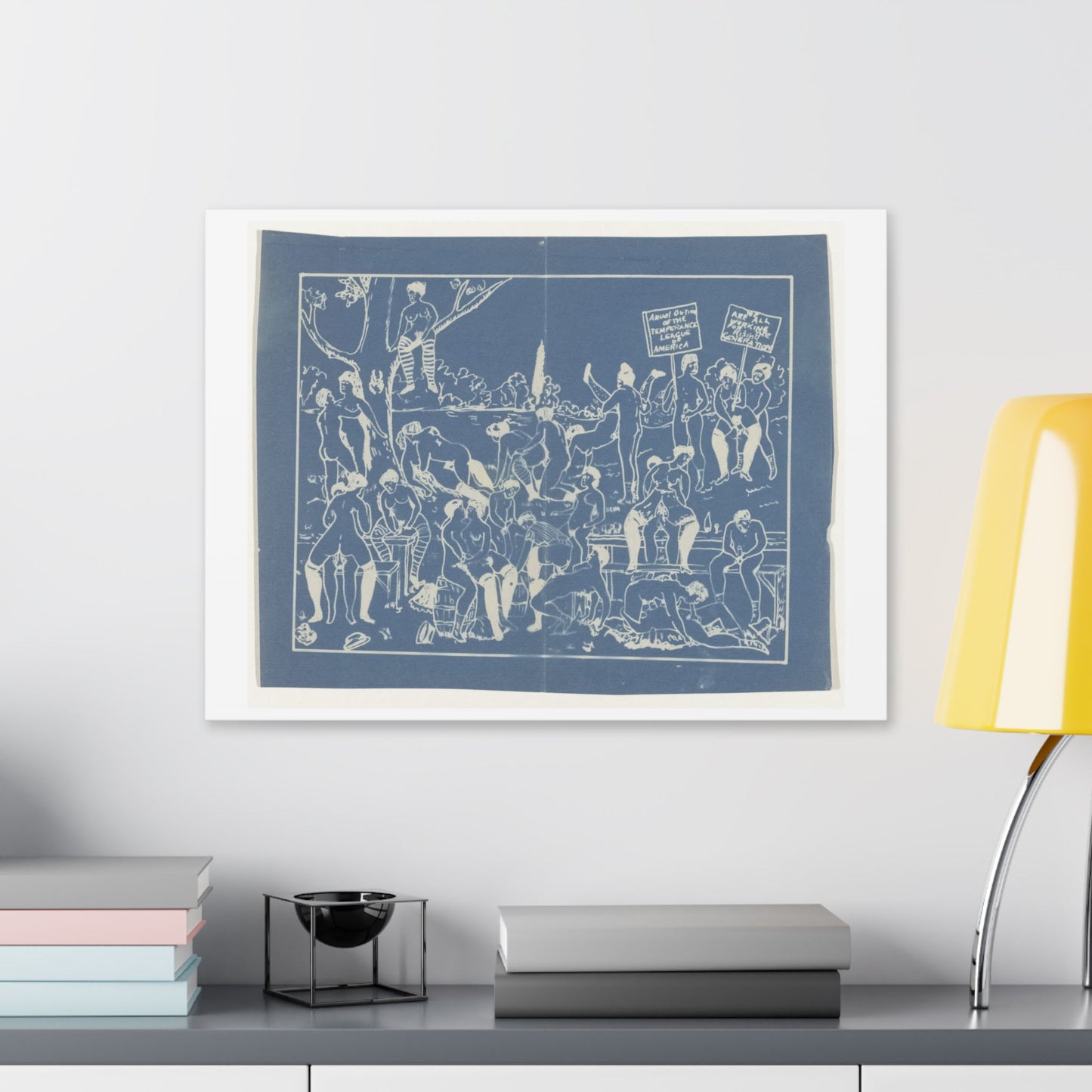 Fotoreproductie van Risqué Onderwerp, Tekening van een Orgie (circa 1900) by Anonymous, Canvas Art Print