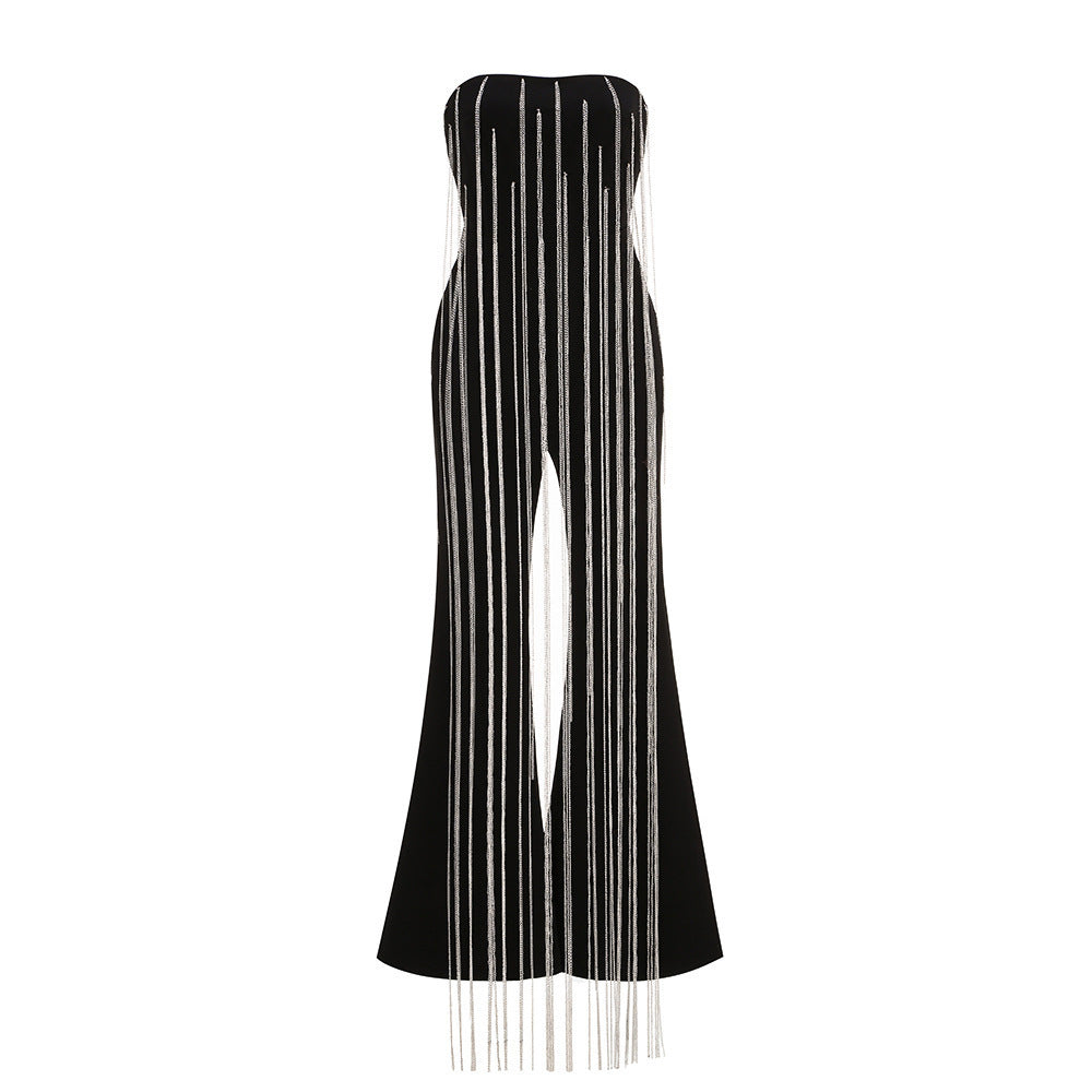 Evening Elegant Sparkling Tassels Women's Jumpsuit