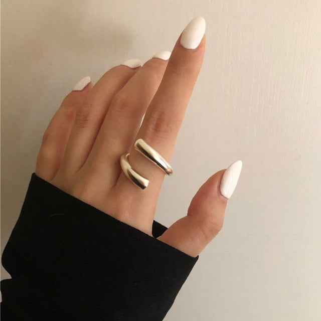 Sculptured Ring for Women, 925 Sterling Silver